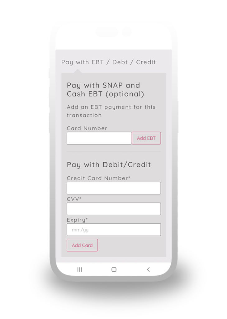 Accept SNAP EBT Payments ONLINE and In Person Pay Now Direct USDA EBT